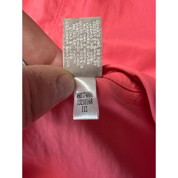 Chicos Womens Pink Zip-Up Lightweight Jacket W/ Adjustable Sleeves Size 3 US XL - Picture 8 of 9